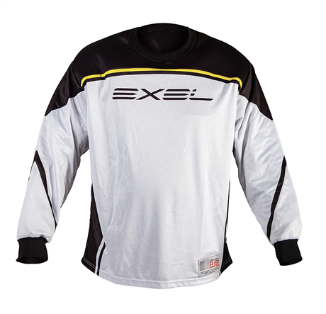 Exel Elite Goalie Jersey White/Black/Yellow