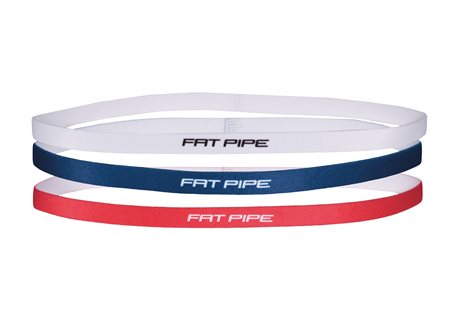 Fat Pipe Winny Hairband set 3-pk White/Blue/Red