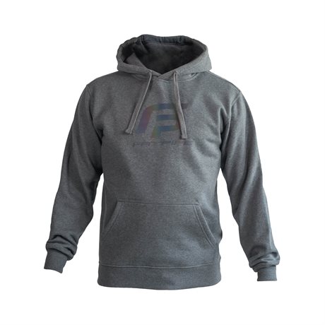 Fatpipe Gareth Hooded Shirt Dark Mel Grey