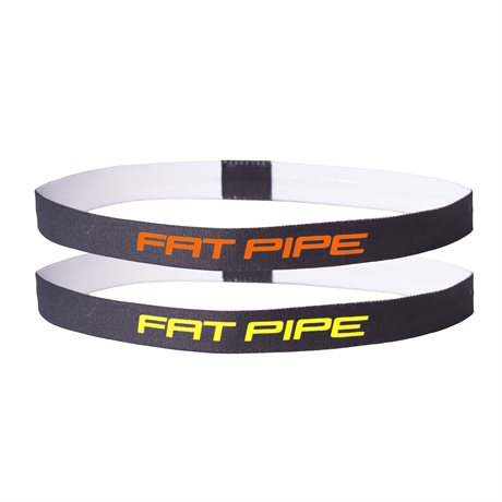 Fat Pipe Laurel Hairband set 2-pk Black Orange/Yellow