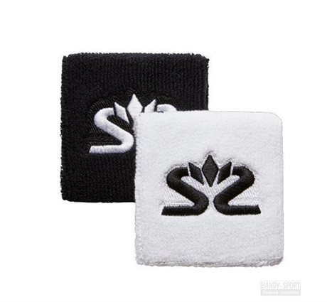 Salming short Wristband Black/White 2-pk 