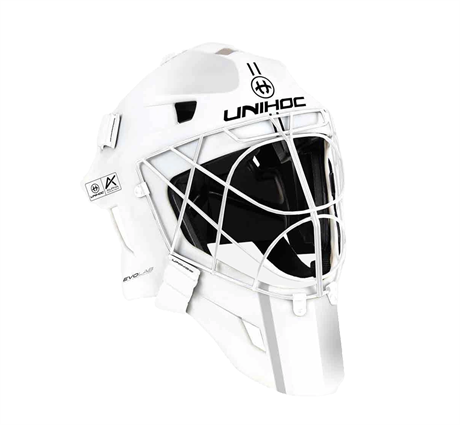 Unihoc Alpha Prime Evolab Goalie Mask White