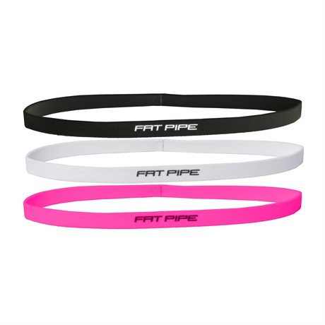 Fat Pipe Winny Hairband set 3-pk Black/White/Pink