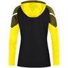 JAKO Performance Hooded Jacket Black/Yellow (6822-808) St. Croix - Dame