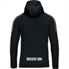 JAKO Classico Hooded Jacket Junior Black (6850-08) Brodd