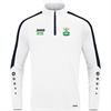 JAKO Power Zip Top White Junior (8623-00) FK Aktiv